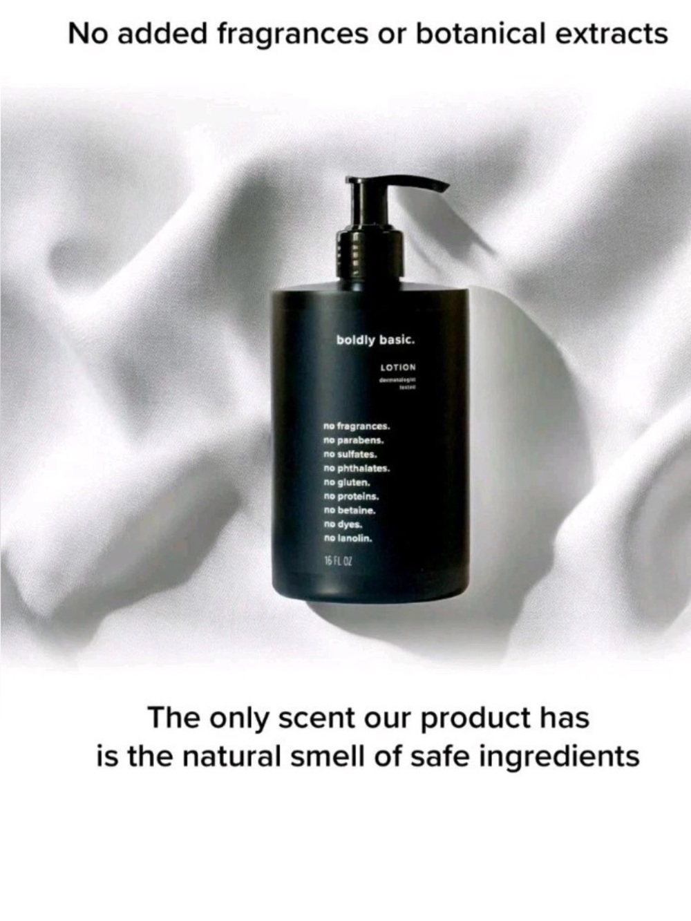 Boldly basic lotion fragrance free unisex